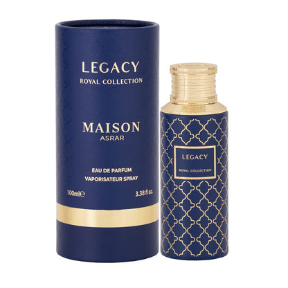Legacy by Maison Asrar Eau de Parfum 100 ml bottle with box