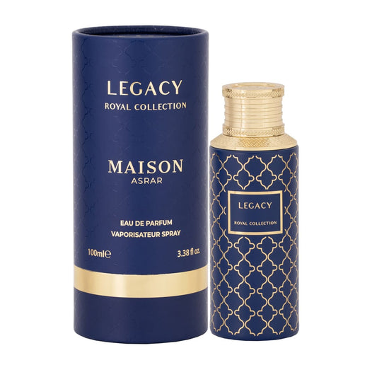 Legacy by Maison Asrar Eau de Parfum 100 ml bottle with box