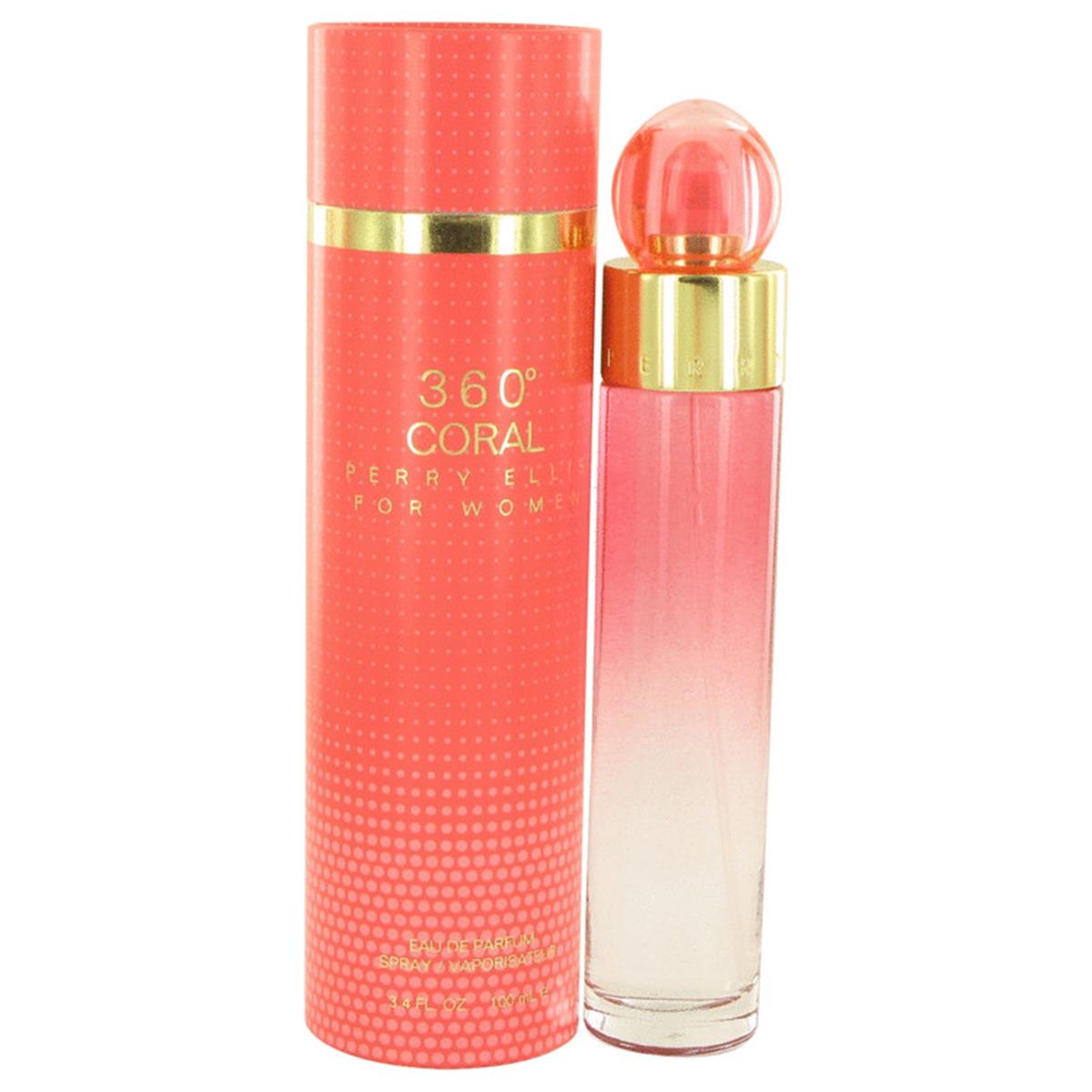Perry Ellis 360 Coral Eau de Parfum 3.4 oz / 100 ml